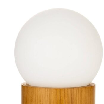 Pauleen Woody Shine stolová lampa, drevo, sklo