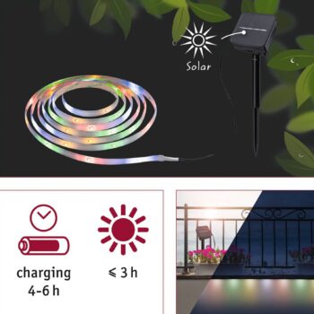 Paulmann 78897 Solárny LED pásik 3 metre, RGB
