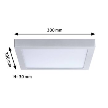 Paulmann Abia LED panel 30 x 30 cm 2 700K chróm