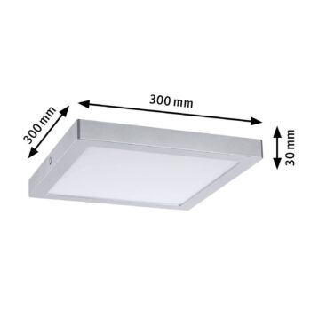 Paulmann Abia LED panel 4 000K hranatý 30 cm chróm