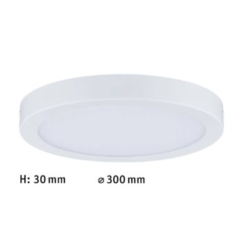 Paulmann Abia LED panel Ø 30 cm 4 000 K biela