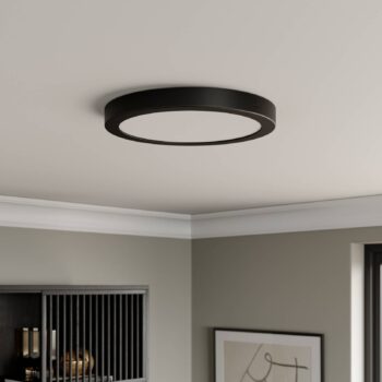 Paulmann Abia LED panel Ø 30cm 2 700K čierna matná