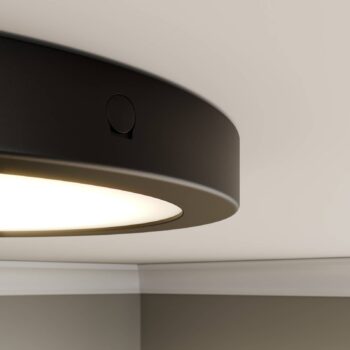 Paulmann Abia LED panel Ø 30cm 2 700K čierna matná