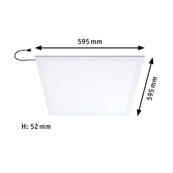 Paulmann Amaris LED panel, ZigBee, 60x60cm, RGBW
