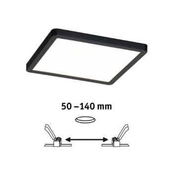 Paulmann Areo panel dimtowarm čierna 17,5cm