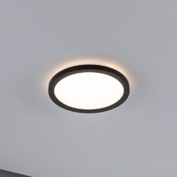 Paulmann Atria Shine Panel on/off čierny 830 Ø19cm