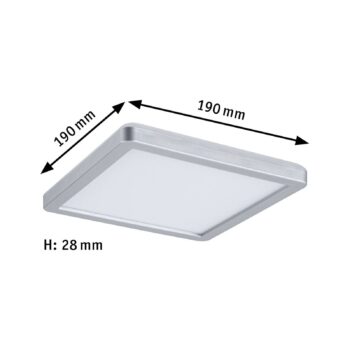 Paulmann Atria Shine panel on/off chróm 830 19x19
