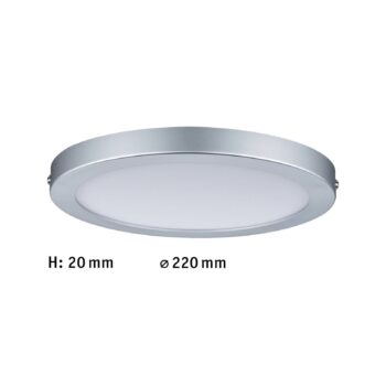 Paulmann Atria stropné LED svietidlo Ø 22 cm chróm