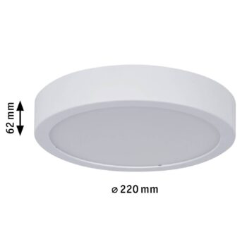 Paulmann Aviar stropné LED Ø 22 cm biele 4 000 K