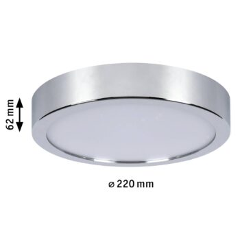 Paulmann Aviar stropné LED Ø 22 cm chróm 4 000 K