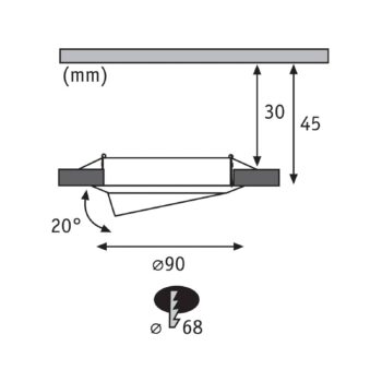 Paulmann Base LED svetlo 3ks 3-Step-dim biela