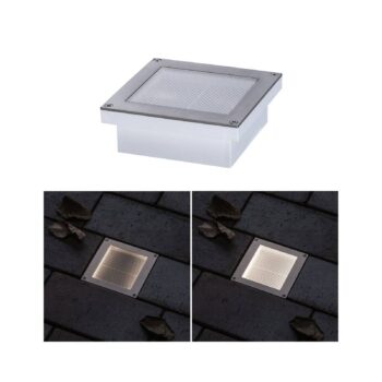 Paulmann Brick zapustené podlahové LED, 10x10 cm