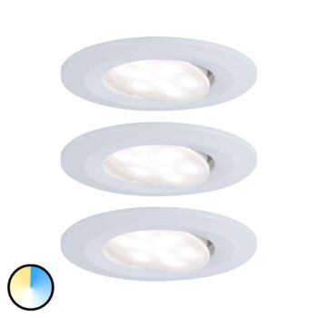 Paulmann Calla otočné on/off Ø 9 cm CCT biela 3ks