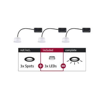 Paulmann Choose Coin LED 100° 6W 2700K 3ks