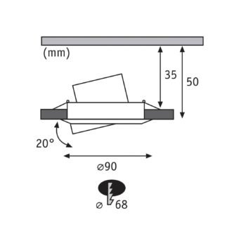 Paulmann Coin Base LED vstavané reflektory, biele, sada 3 RGBW ZigBee