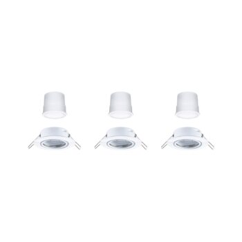Paulmann Coin Base LED vstavané reflektory, biele, sada 3 RGBW ZigBee