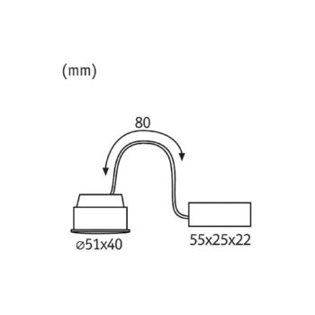 Paulmann Coin Base zapustené LED 100° 5 W 3 000 K