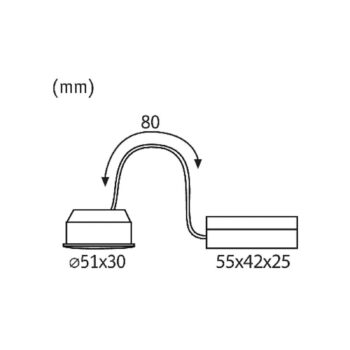 Paulmann Coin Nova zapustené LED 100° 6 W 2 700 K