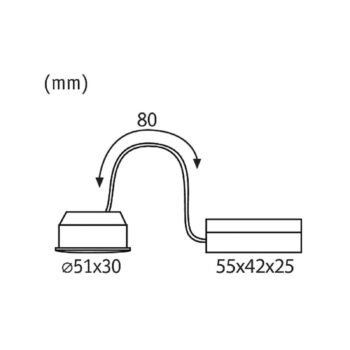 Paulmann Coin Nova zapustené LED 100° 6 W 4 000 K
