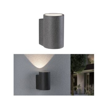 Paulmann Concrea vonkajšie nástenné LED, valcovité