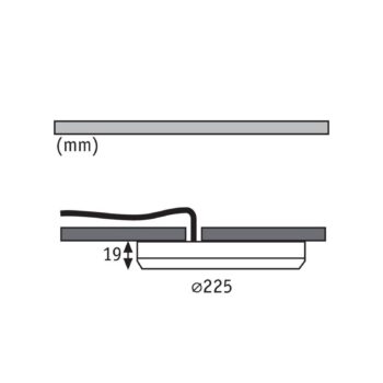 Paulmann Cover it zapustené LED 4 000 K 22,5 cm