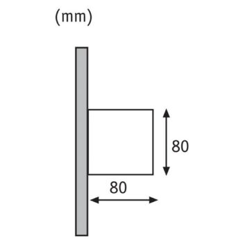 Paulmann Cybo LED vonkajšie nástenné svietidlo, 2 700 K, 8 x 8 cm, sivá