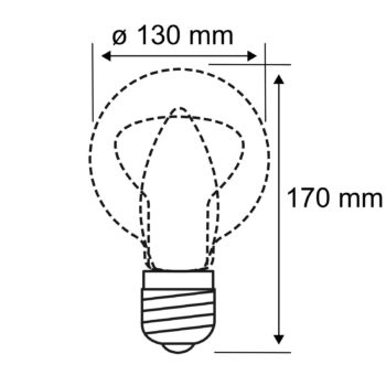 Paulmann E27 LED guľa 5W Miracle Mosaic čierna