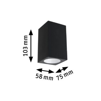 Paulmann Flame vonkajšie svetlo 1p 10,3cm antracit