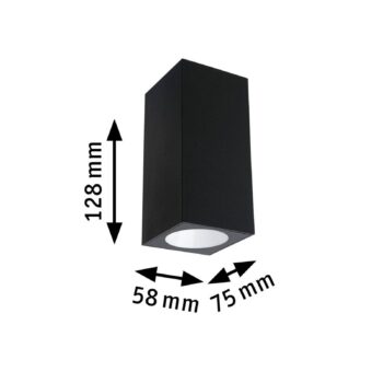 Paulmann Flame vonkajšie svetlo 2p 12,8cm antracit