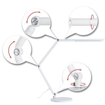 Paulmann FlexBar LED lampa na písací stôl biela