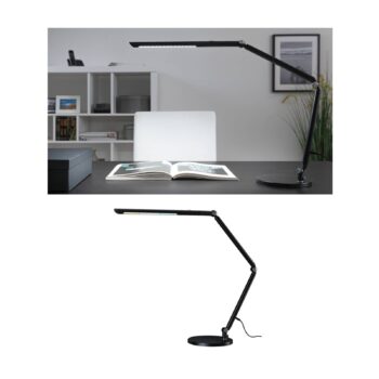Paulmann FlexBar LED lampa na písací stôl, čierna