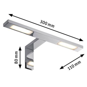 Paulmann Galeria Double Hook zrkadlové LED 2-pl.