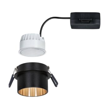 Paulmann Gil LED zapustený čierny matný/zlatý