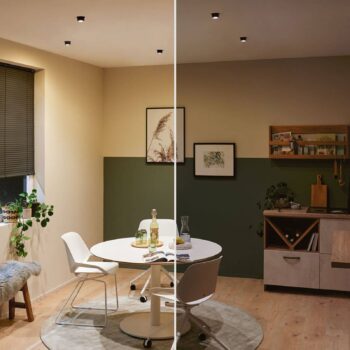 Paulmann Gil zapustené LED čierna matná/železo 3ks