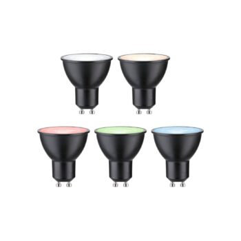 Paulmann LED GU10 4,8W 350lm ZigBee RGBW čierna