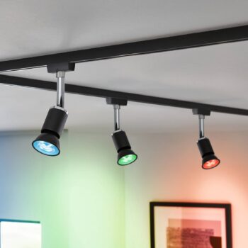 Paulmann LED GU10 4,8W 350lm ZigBee čierna 3ks