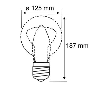 Paulmann LED Globe E27 G125 Inner Shape 4 W zlatá