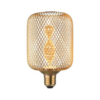 Paulmann LED Metallic Glow Zyl Helix E27 mosadz