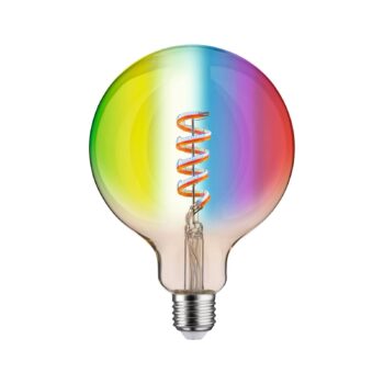Paulmann LED globe G125 ZigBee E27 6,3W zlatá RGBW