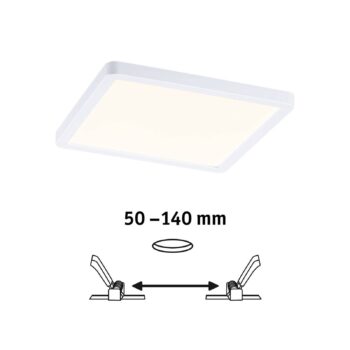 Paulmann LED panel Areo 3000K hranatý 17,5cm biely