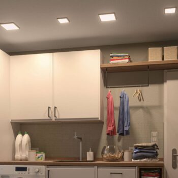Paulmann LED panel Areo 3000K hranatý 17,5cm biely