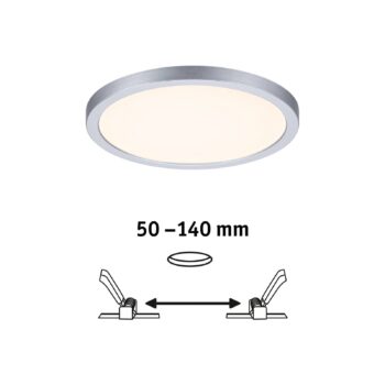 Paulmann LED panel Areo 3000K okrúhly chróm 17,5cm