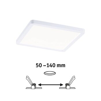 Paulmann LED panel Areo 4000K hranatý 17,5cm biely