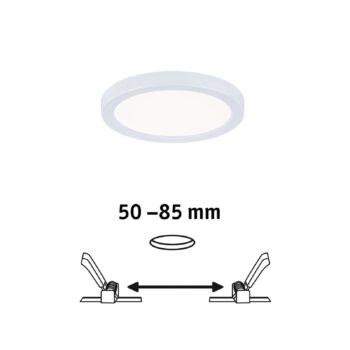 Paulmann LED panel Areo 4000K okrúhly biely 11,8cm