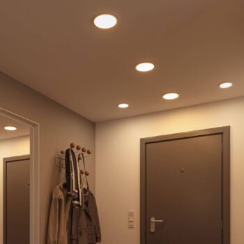 Paulmann LED panel Areo 4000K okrúhly chróm 11,8cm