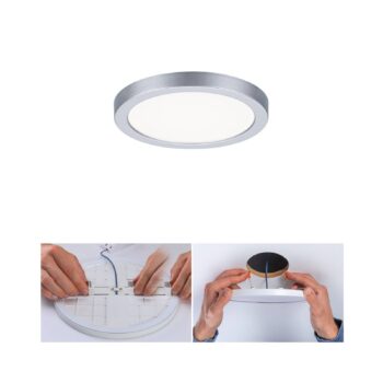 Paulmann LED panel Areo 4000K okrúhly chróm 11,8cm