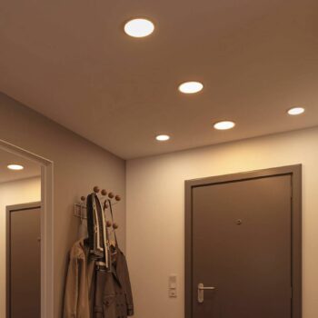 Paulmann LED panel Areo 4000K okrúhly chróm 17,5cm