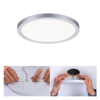 Paulmann LED panel Areo 4000K okrúhly chróm 17,5cm