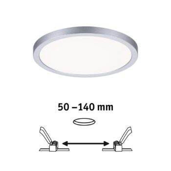 Paulmann LED panel Areo 4000K okrúhly chróm 17,5cm