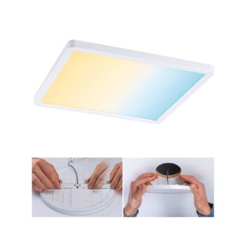 Paulmann LED panel Areo hranatý biely 23cm